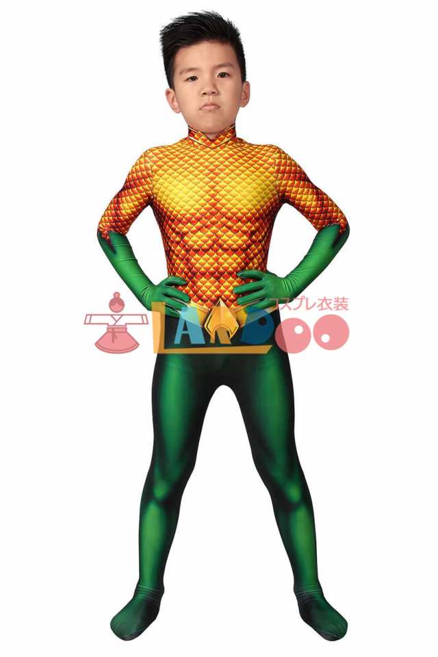 アクアマン アーサー・カリー Aquaman Arthur Curry 子供用 コスプレ衣装[J19014CA KID]